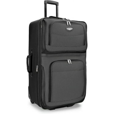 Travel Select Amsterdam Softside Expandable Rolling Luggage, TSA-Approved, Lightweight, Gray, 29" Checked Large