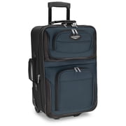 Travel Select Amsterdam Softside Expandable Rolling Luggage, TSA-Approved, Lightweight, Navy, Carry-on 21-Inch