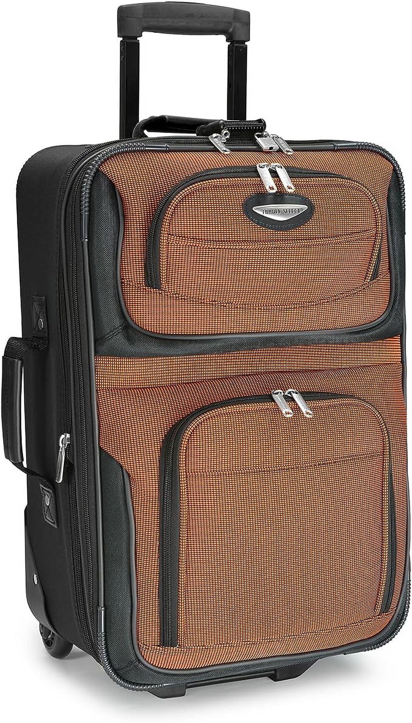 Travel Select Amsterdam Softside Expandable Rolling Luggage, TSAApproved, Lightweight, Orange