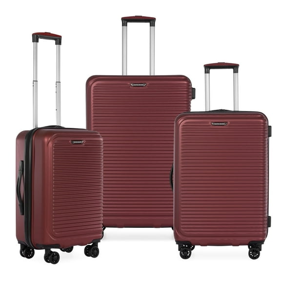 Travel Select Savannah Hardside Spinner Luggage Set, Red, 3-Piece (20/24/28)