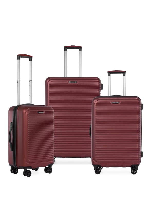 Savannah Hardside Spinner Luggage Set, Red, 3-Piece (20/24/28)