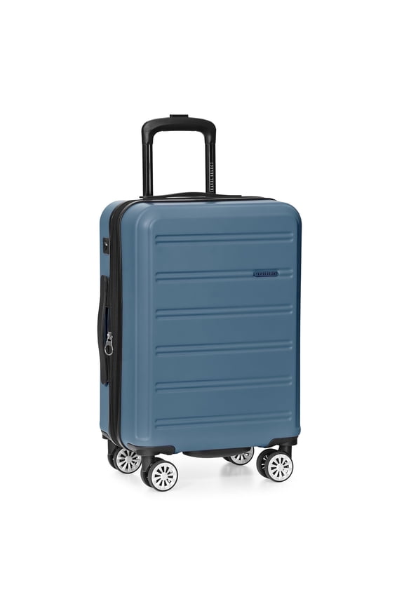 Snowcreek Hardside Expandable Spinner Luggage Set w/ USB Port, Navy, 21" Carry-on
