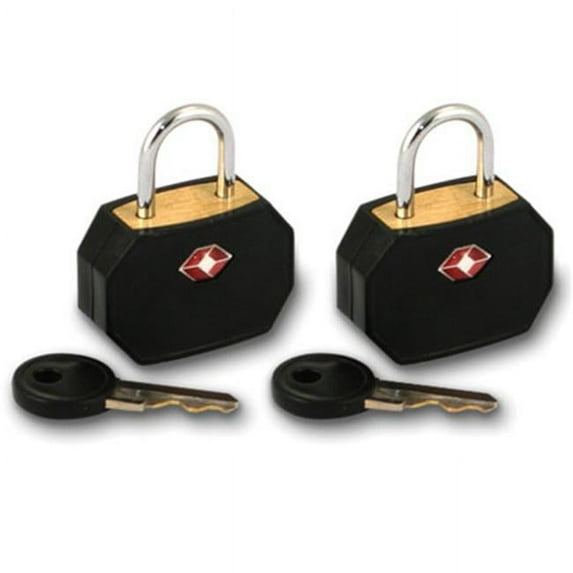 Travel Sentry Mini Padlock - 2 Pack - Black