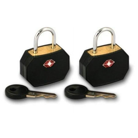 Travel Sentry Mini Padlock, 2-Pack, Black