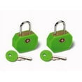 thumbnail image 1 of Travel Sentry Mini Padlock, 2-Pack, Neon Green, 1 of 2