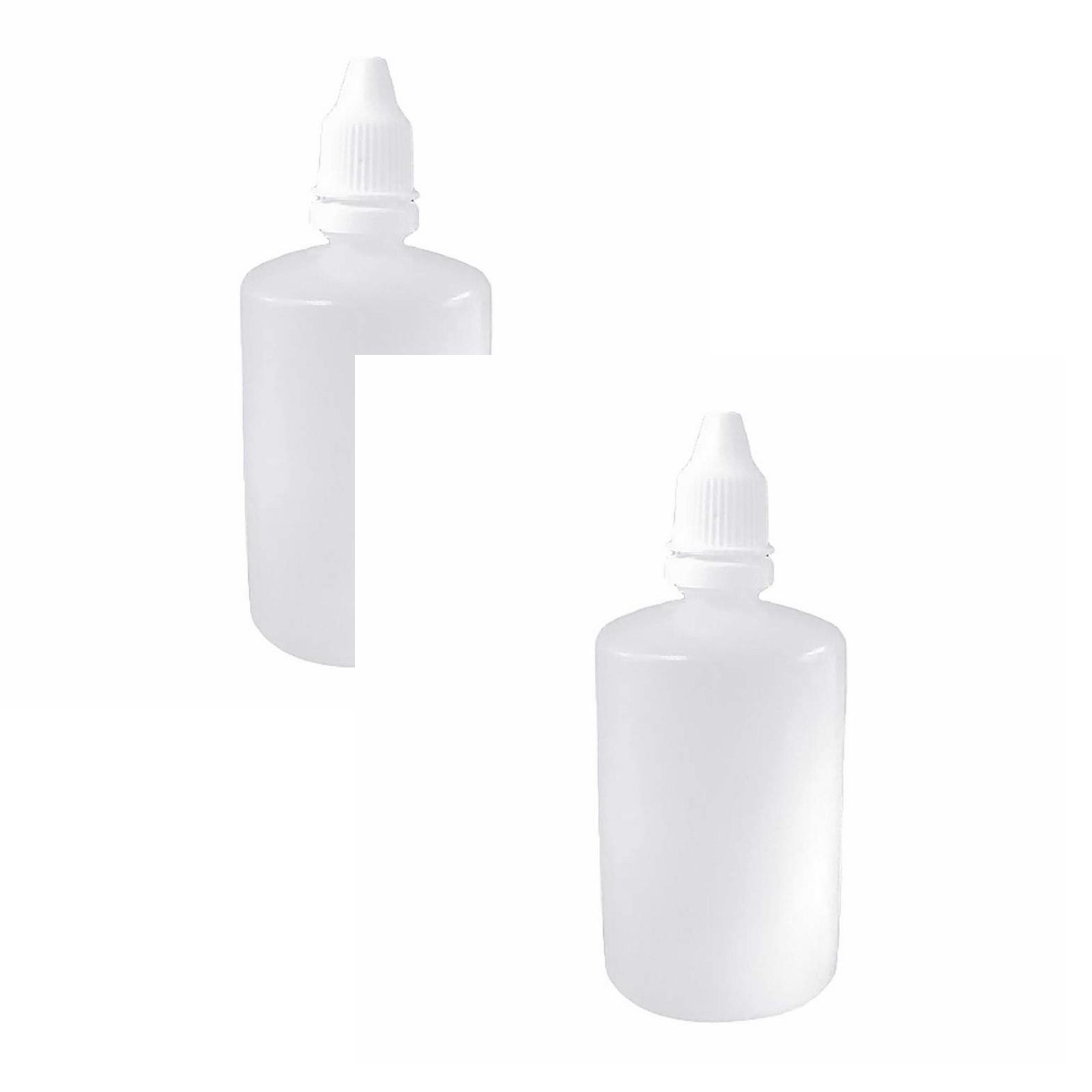 Travel Shampoo Bottles, 100ml Mini Empty Squeezable Liquid Eye Drops Bottles Refillable Bottle