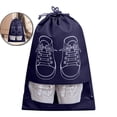 thumbnail image 1 of Travel Shoe Bags with Clear Window, Portable Dustproof Shoe Storage Organizer for Men and Women, Reusable Drawstring Shoe Pouch for Packing in Luggage, 1 of 5