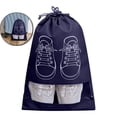 thumbnail image 1 of Travel Shoe Bags with Clear Window, Portable Dustproof Shoe Storage Organizer for Men and Women, Reusable Drawstring Shoe Pouch for Packing in Luggage, 1 of 5