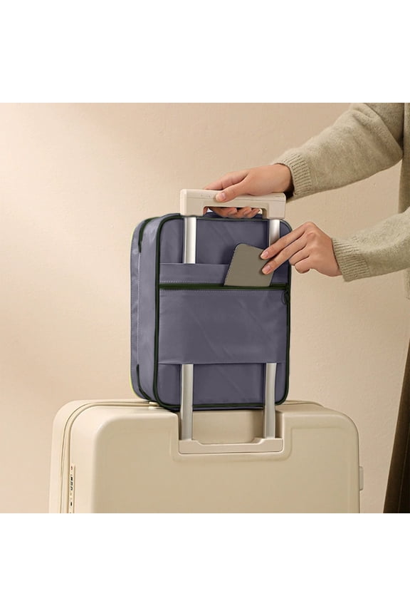 Travel Shoe Organizer Box, Waterproof Portable Storage Bag with 3 Compartments, Fits Luggage Partition, Durable Canvas Material for Easy Packing and Travel Organization,Vsgery