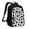 thumbnail image 1 of Travel Shoulder Computer Backpack 18 X 13.4 X 8.3in With Usb Cable And Music Jack Multi-Space Pocket Simple Cow Print Pattern1_2, 1 of 7