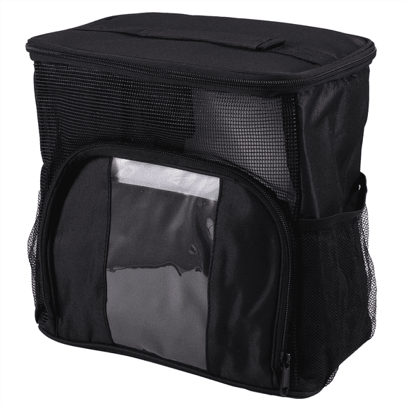 Travel Shower Bag, Quick Dry Mesh Shower Bag, Travel Toiletry Bag for Men and Women,1 * Travel Shower Bag,Black