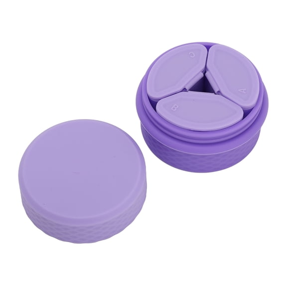 Travel Silicone Makeup Containers Set with 3 Dispensers Portable Refillable Cosmetic Cream Jars with Sealed Lids and Spoon for Lotion Toiletries 2.77 fl oz / 82 ml