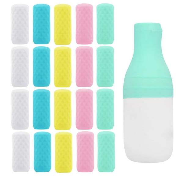 Travel Size Bottle Seal Bottle Cover Stretchable Silicone Bottle Protector Leak-proof Bottle Holder for Travel Essentials