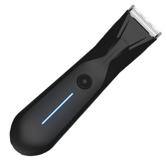 Travel Size Ceramic Trimmer, Body Hair Trimmer With Light Waterproof Sensitive Skin Trimmer For Bikini Manscaping Groin Personal Grooming On-The-Go