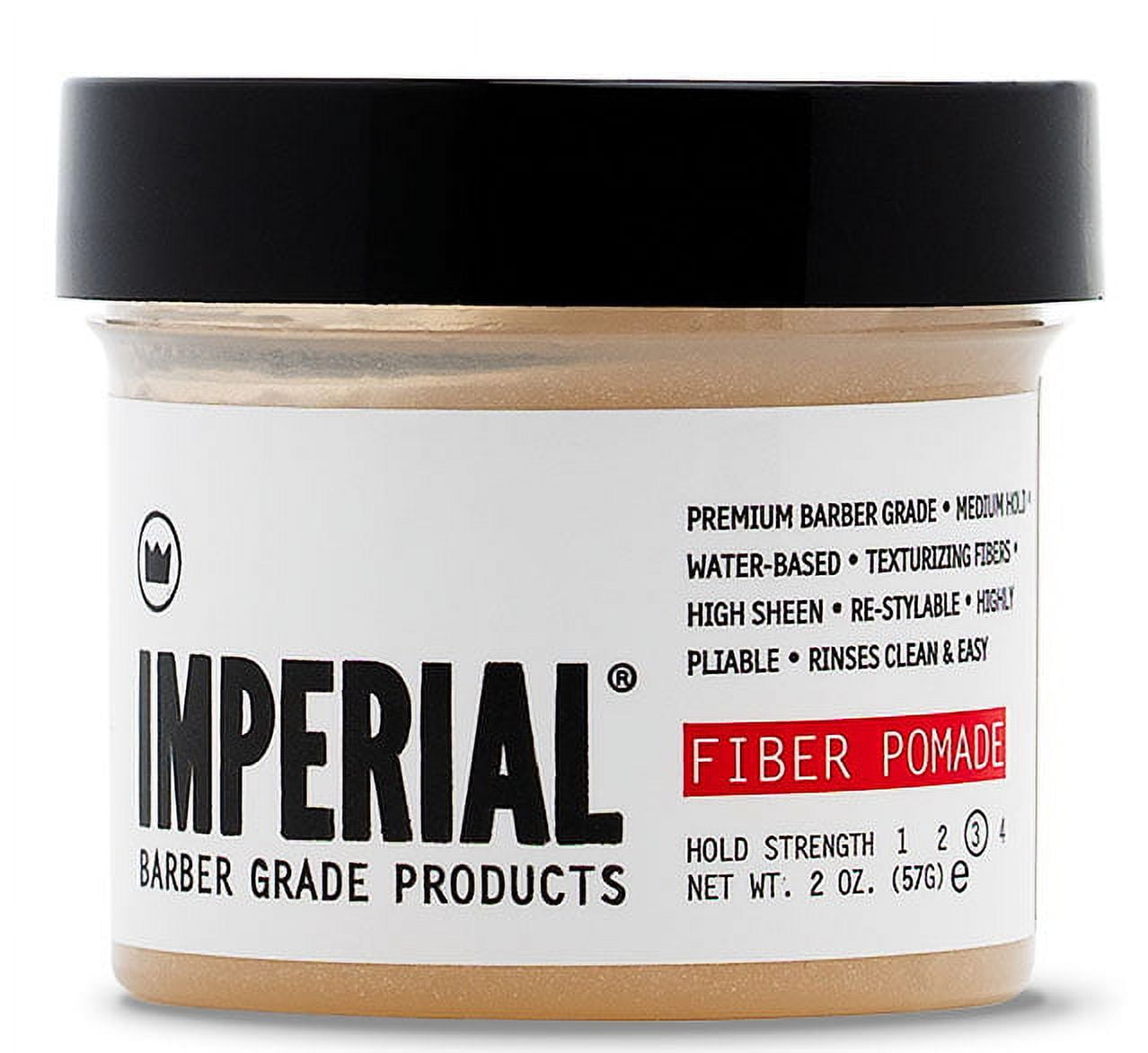 IMPERIAL BARBER PRODUCTS Travel Size Fiber Pomade by Imperial (2oz Pomade)