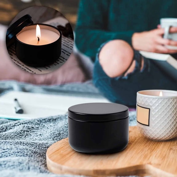 Travel Size Soy Wax Scented Candle Mini Tin Can Oil Candle Natural Handmade Aromatherapy Relax Sleep Home Decor Gift Birthday Spa Romantic Cozy Fragrance Candlelight Relaxation