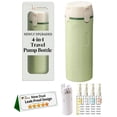 thumbnail image 1 of Travel Size Toiletries Bottles for Shampoo Conditioner Lotion Skincare Cosmetic 4 in 1 Pump Dispenser Refillable Squeeze Liquid Containers Essentials Toiletry Mini Empty Leak Proof Small, 1 of 7