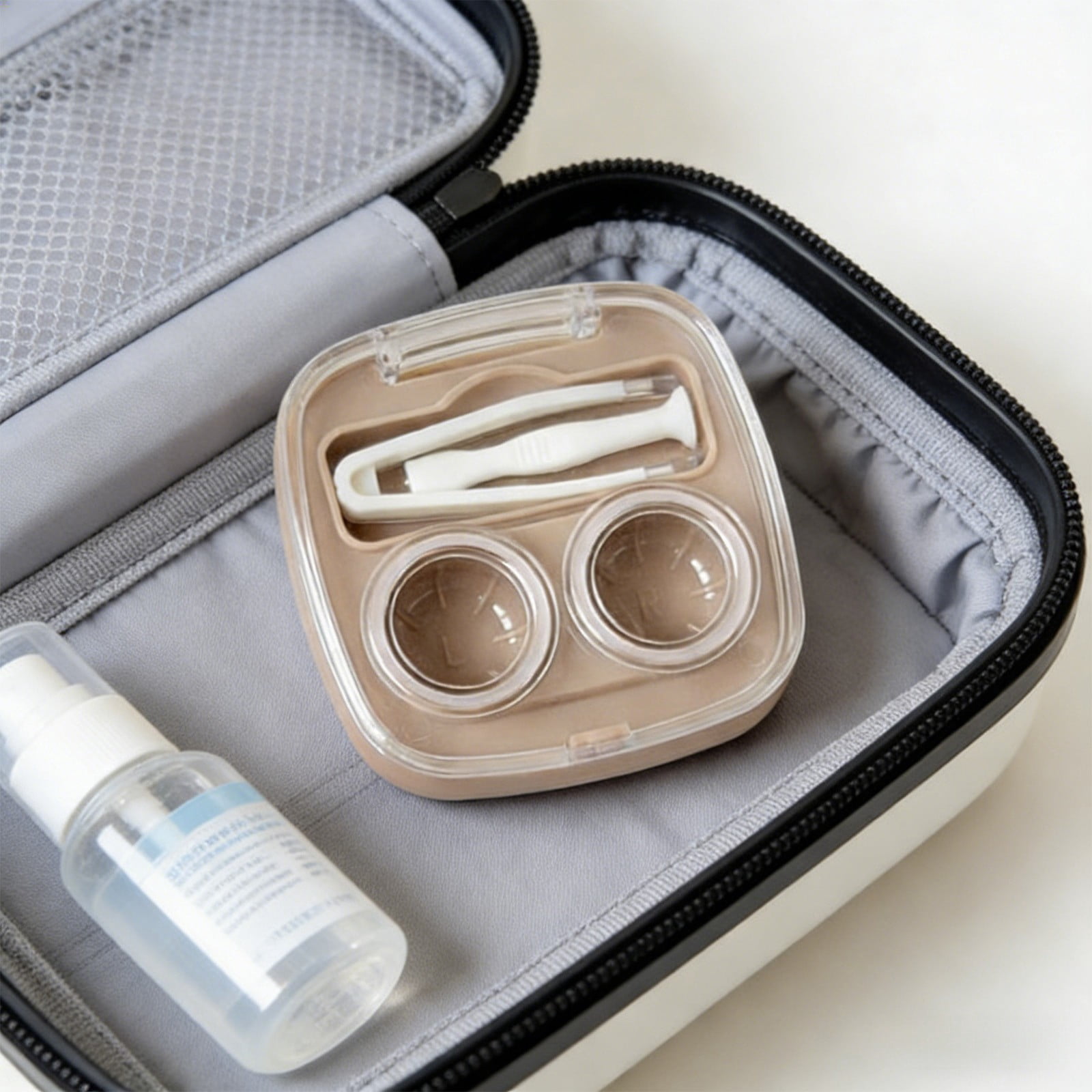 Travel-Sized Contact Lens Storage Box with Quick-View Window ...