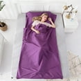thumbnail image 1 of Travel Sleep Sack for Adults - Lightweight Compact Sleeping Bag Liner, Breathable Cotton Blend Portable Camping Sheet for Hostels, Hotels, Hiking, Business Trips, Airplanes, Trains & Outdoor Use, 1 of 3