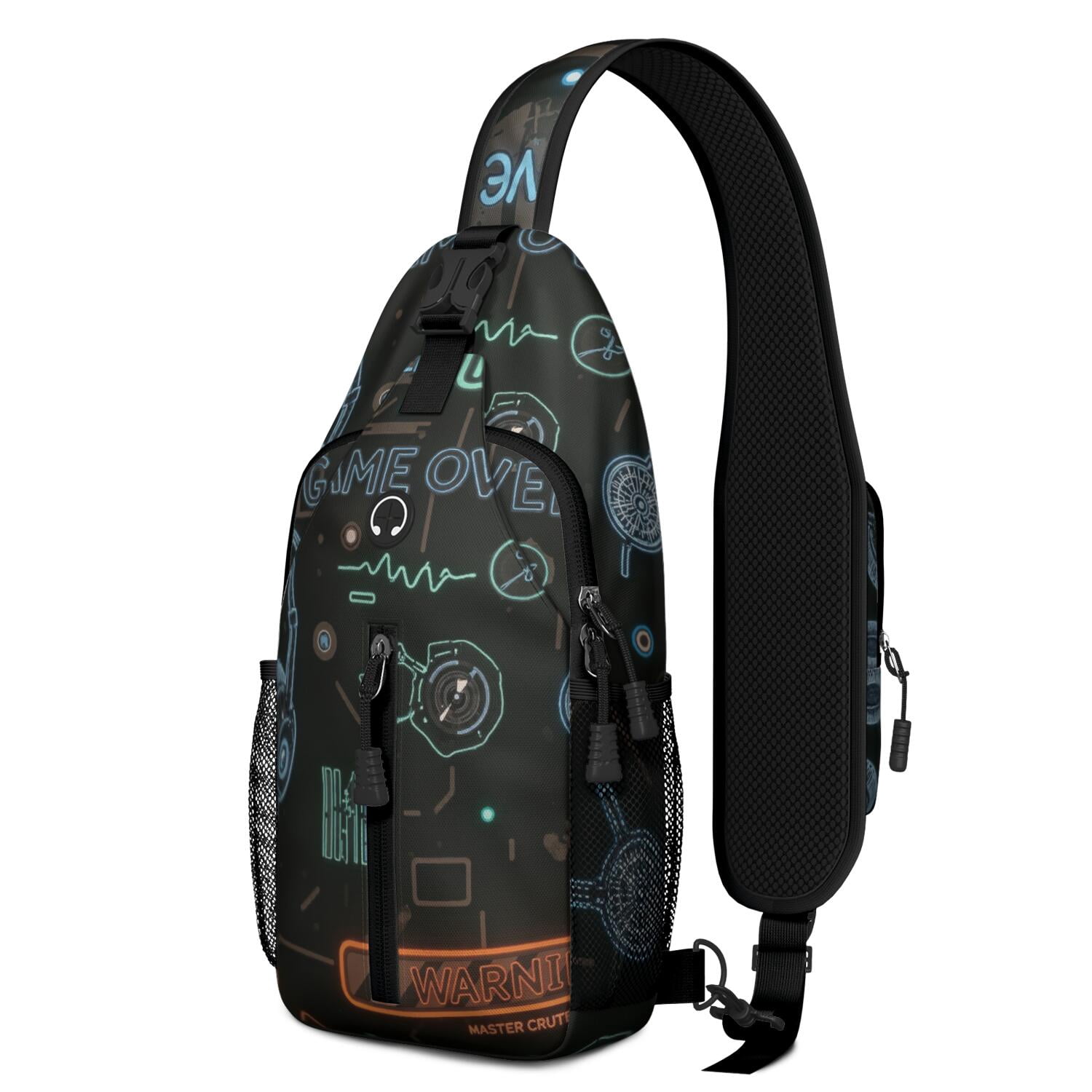 Travel Sling Bag Gaming Hiking Daypack Crossbody Travel Bag Hiking Bag for Men Women