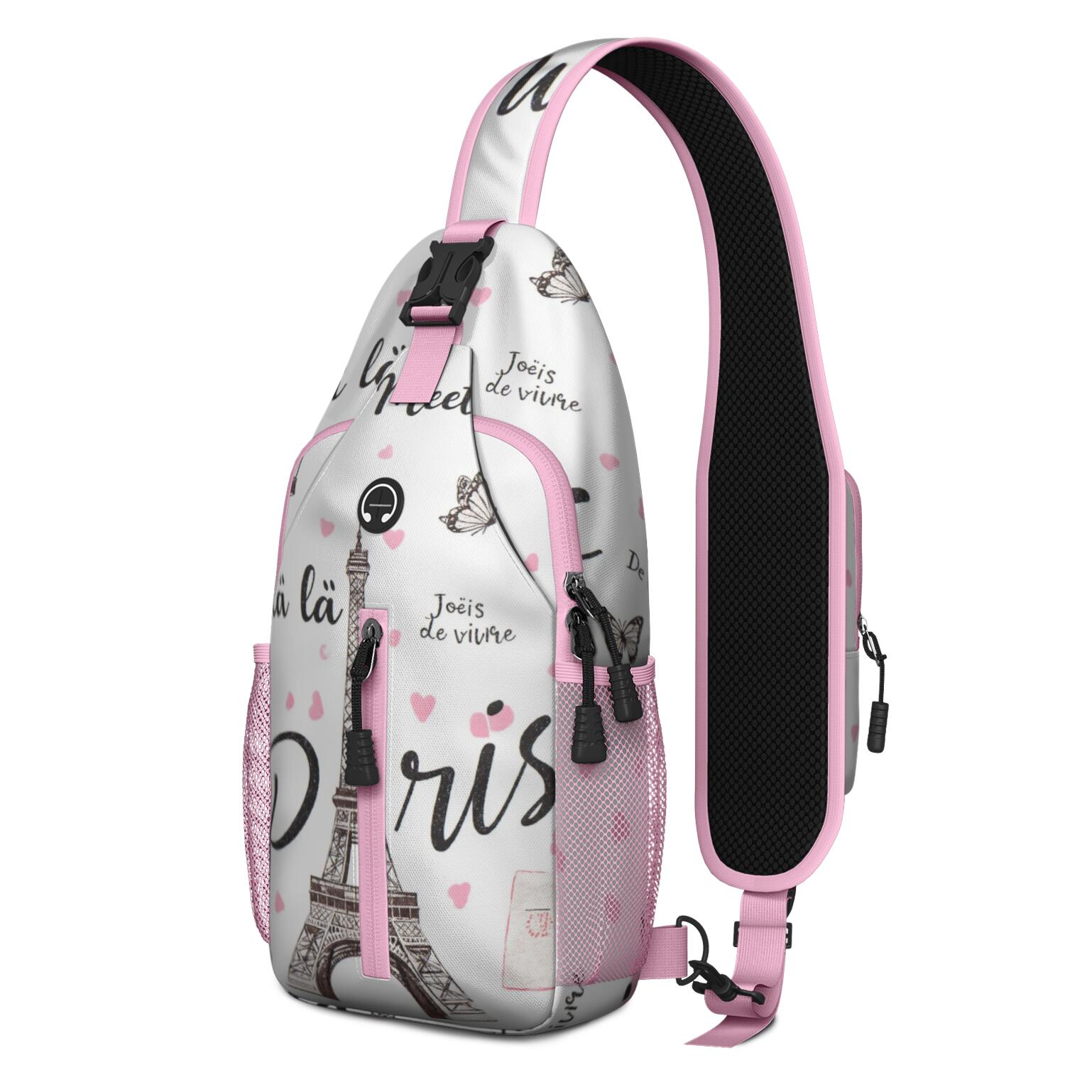 Travel Sling Bag Hiking Casual Sport Daypack Paris Gym Sports Travel Hiking Daypack Backpack Purse for Women Men