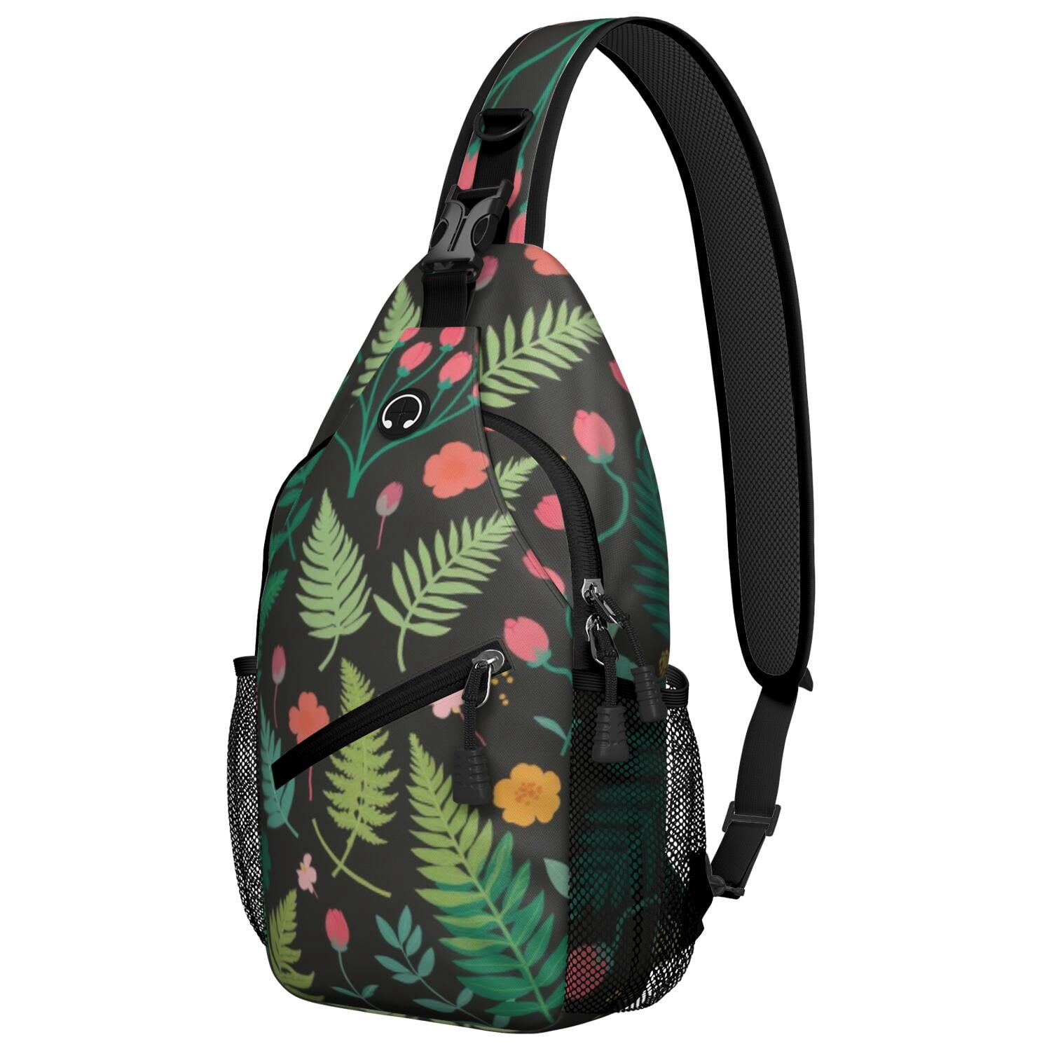 Travel Sling Bag Mushroom Hiking Daypack Crossbody Casual Bag for Men Women