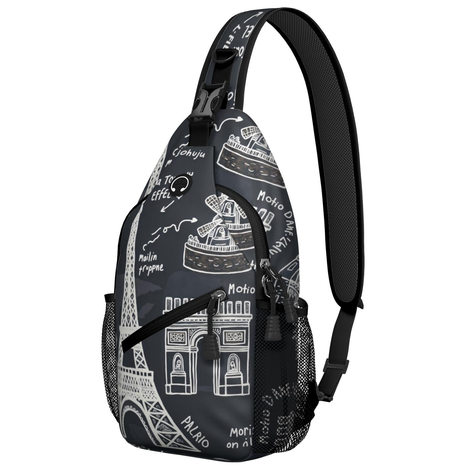 Travel Sling Bag Tower Hiking Sling Backpack Shoulder Backpack Travel Chest Pack for Men Women