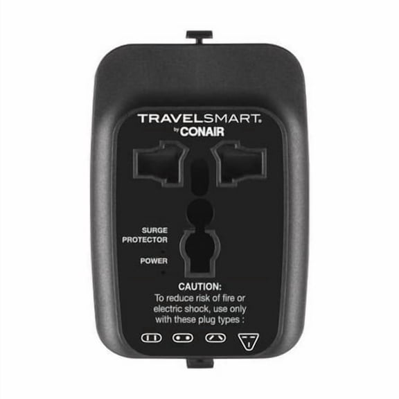 Travel Smart Type A/B For Continental Europe Adapter Plug w/USB Port