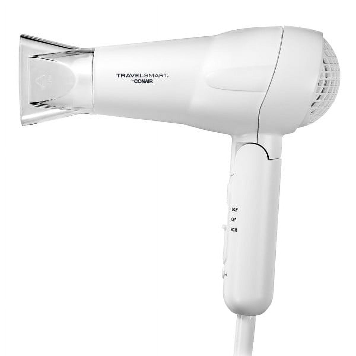 Travel Smart by Conair Travel 1200W Hair Dryer, Tourmaline Ceramic Travel Hair Dryer
