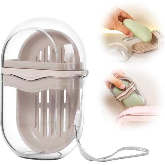 Travel Soap Case 2025 New Leakproof Soap Holder With Lid Portable Soap Case Soap Dish With And Proof Perfect For Bathroom Shower Travel Gym,Bedding Storage