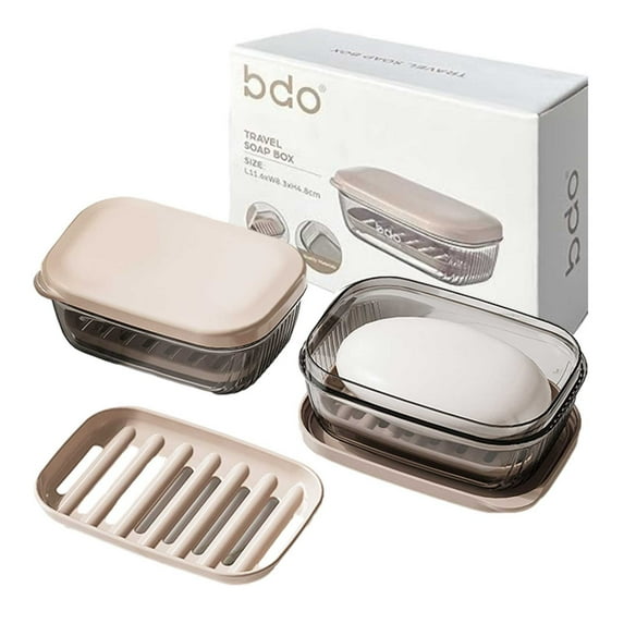 Travel Soap Case, Leakproof Soap Container with Lid, Portable Bar Soap Holder for Traveling, Soap Dishe for Bathroom, Shower, Gym, School, Camping, Vacation, Outdoor,Travel Essentials