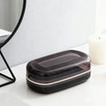 thumbnail image 1 of Travel Soap Case, Soap Holder, Travel Soap Container, Large Soap Dish with Lid, Soap Box with Draining Layer, Portable Soap Case, Multi Functional Storage Soap Box Black, 1 of 5