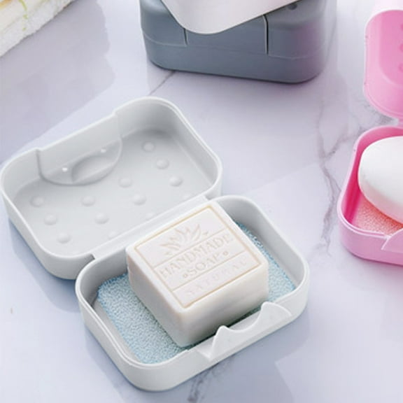 Travel Soap Case under $5! CQCYD Travel Soap Case, Leakproof Bar Soap Container with Drainage Tray, Portable Shower Toiletry Box for Gym Camping