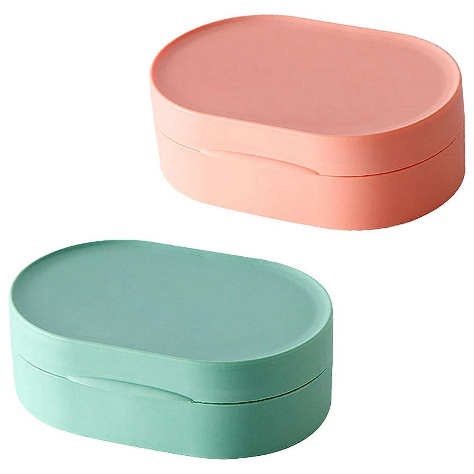 Travel Soap Container, 2PCS Soap Travel Case Soap Container, Plastic