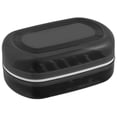 thumbnail image 1 of Travel Soap Dish Holder Easy to Clean Rectangular Soap Storage Container Black 1Set, 1 of 5