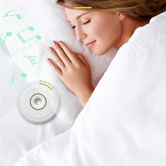 Travel Sound Machine, Pillow Conduction White Noise Machine, Bluetooth Speaker, 7 Natural Sounds, USB Charging, Timer Shutdown, Volume Adjustment, Portable Sleep Aid, for Adults Kids, Ideal Gift