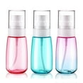 thumbnail image 1 of Travel Spray Bottle TSA Approved 2oz 60ml 3 Pack Leak Proof Fine Mist Empty Plastic Refillable Spray Bottle for Perfume Essential Oils Toners Rose Water Cosmetics (3color), 1 of 3