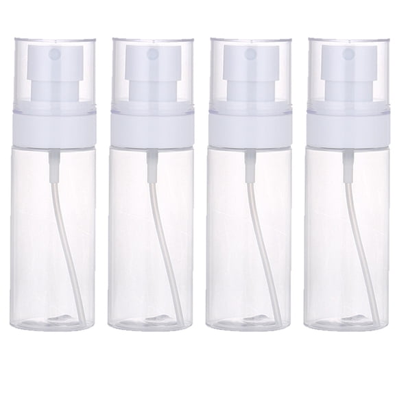 Travel Spray Bottles 4PCS Refillable Empty Clear Plastic Spray Bottles Perfume Mouthwash Atomizer Travel Size Aerosol Bottle - 80ml