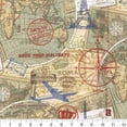 thumbnail image 1 of Travel Stamps Cotton Fabric, 1 of 1