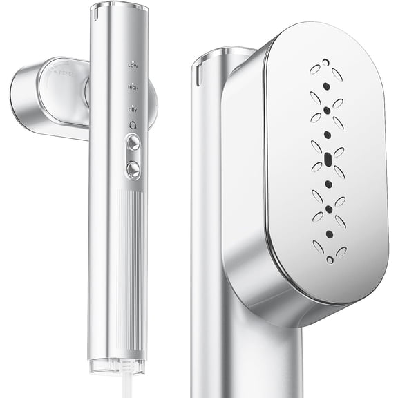 Travel Steamer for Clothes,100-240V Portable Garment Steamer, Steamer&Iron 2 In 1,30s  Heat-up,120ml Water ,Large Ceramic Heat Panel,HandheldSteamer for  &  Traveling,