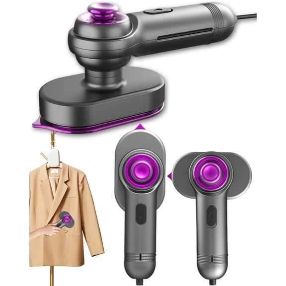 Travel Steamer Iron for Clothes,2-in-1 Handheld Steam Iron with Anti-Scald Base,Portable Ironing Machine,20s Fast Heat-Up, Sharp-Corner Detail Panel, Foldable 180 Handle, Compact for Home& Travel