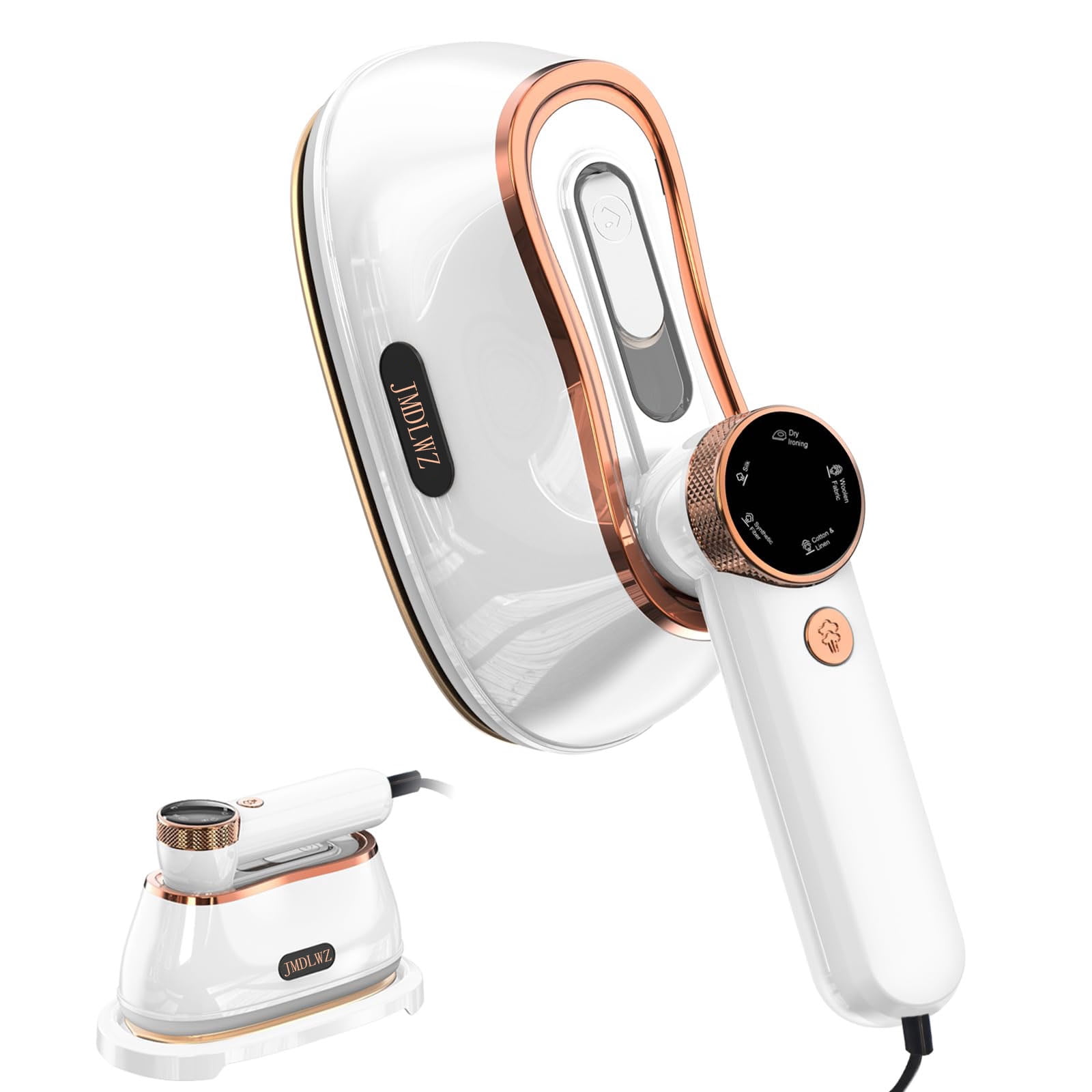 Travel Steamer Iron for Clothes Mini - Portable Ironing Machine Travel Small Size Portable Steamer Travel College Dorm Home Essentials Steamer for Clothes(White)