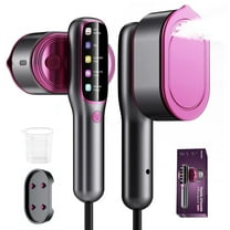 Skdwakiz Handheld Steamer for Clothes, 1200W Portable Home Garment Steamer with 5 Adjustable Steam Levels, LCD Display, and 90° Swivel Handle, Small Clothes Steamer for Home Travel