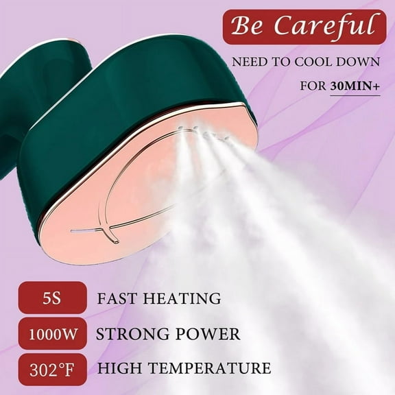 Travel Steamer Mini Iron for Clothes: Portable Mini Steam Iron Handheld Clothing Steamers Travel Size US Plug