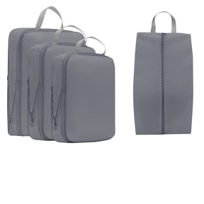 Travel Storage Bag 4 Pcs Set Waterproof Large Capacity Double Layer Zipper Business Travel