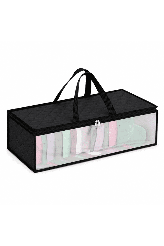 Travel Storage Bag for Clothes, Foldable Non-Woven Luggage Packing Organizer, 24 x 8.3 x 7.9 in, Closet and Suitcase Storage Bag for Clothing, Hats, Bras, Bedroom and Trip Organization