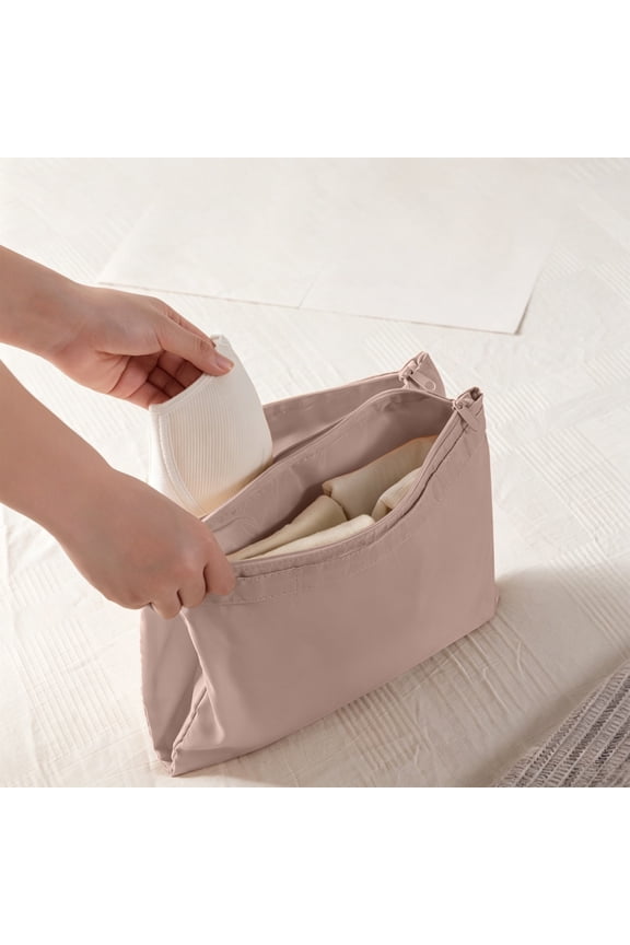 Travel Storage Bag Set Waterproof Underwear Pouch, Portable Luggage Organizer for Dirty Clothes and Socks, Compartment Packing Bag for Cosmetics, Foldable Travel Pouch for Home and Suitcase