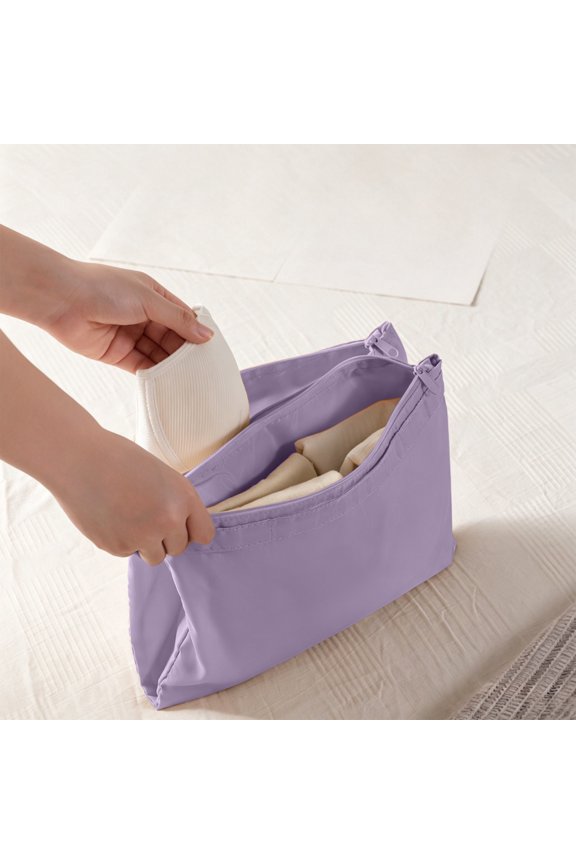Travel Storage Bag Set Waterproof Underwear Pouch, Portable Luggage Organizer for Dirty Clothes and Socks, Compartment Packing Bag for Cosmetics, Foldable Travel Pouch for Home and Suitcase
