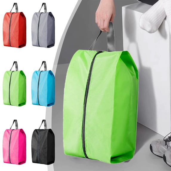 Travel Storage Bag Shoe Organizer, Water Repellent Polyester Foldable Handheld Clothes and Item Protector for Home, Dorm, and Suitcase Organization, Topliu