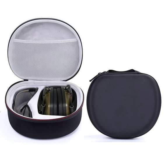 Travel Storage Case Compatible with Walker's Razor Slim, Compatible with Howard Leight Honeywell Impact Sport, Compatible with Prohear 016 066 Electronic Shooting Earmuffs Hearing Protection Muffs